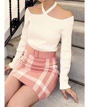 フロントクロスジャガードワンピース