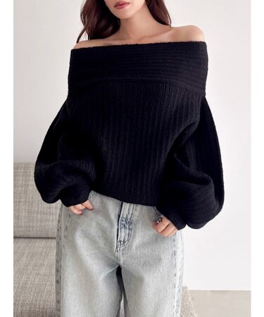 オーバーパステリーニット