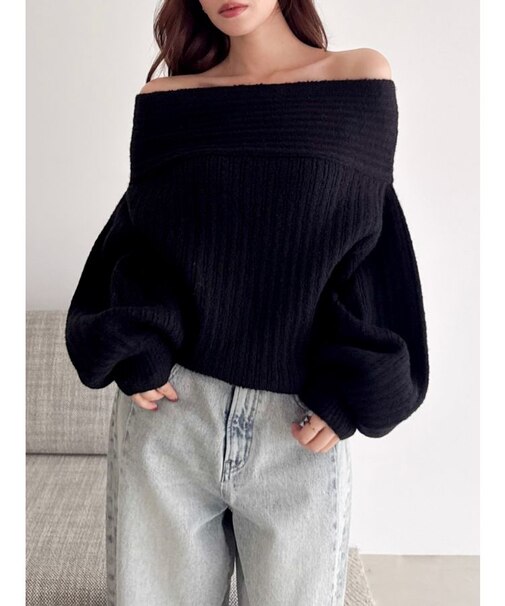 オーバーパステリーニット