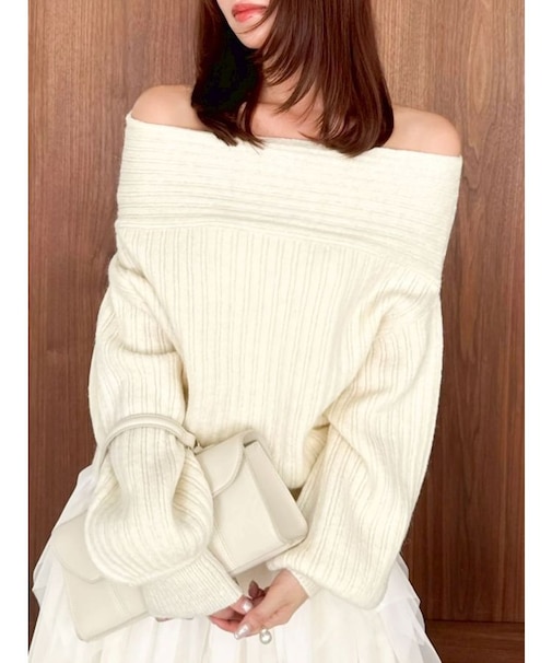 オーバーパステリーニット