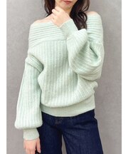 オーバーパステリーニット