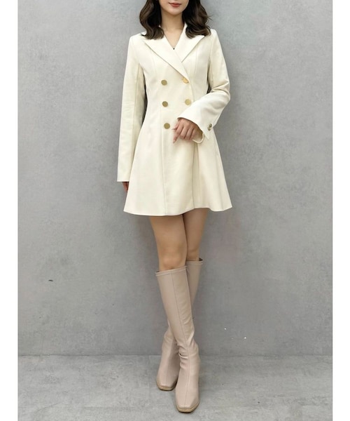 【みづき】2WAYフィットアンドフレアジャケットワンピース MERCURYDUO（マーキュリーデュオ） ワンピース 2WAYフィットアンド