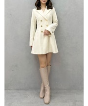 【追加生産】2WAYフィット&フレアジャケットワンピース