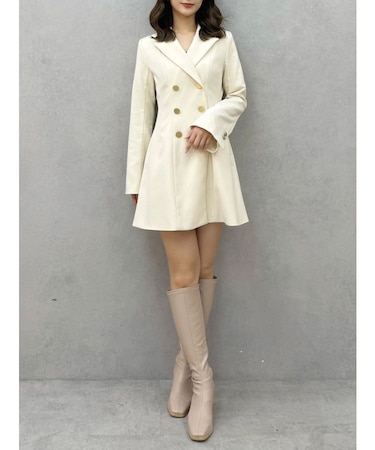 【追加生産】2WAYフィット&フレアジャケットワンピース