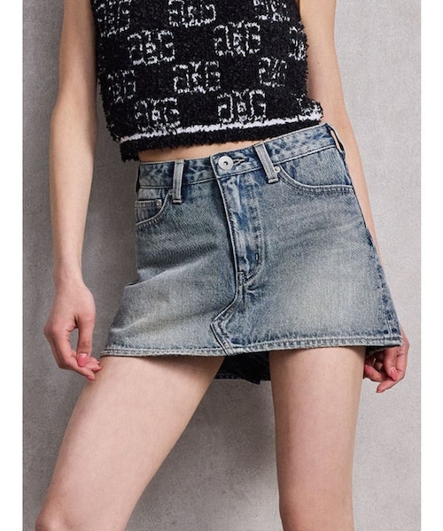 Vintageデニムスカートライクショートパンツ｜マークスタイラー