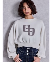 GGインターシャニットトップス