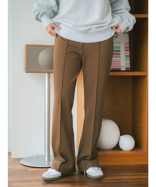 ストレッチジャージフレアパンツ