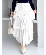 ランダムドレープタックスカート