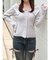 ビッグカラーニットトップス