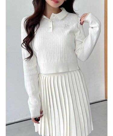 U.S. POLO ASSN.別注 配色ラインニットセットアップ