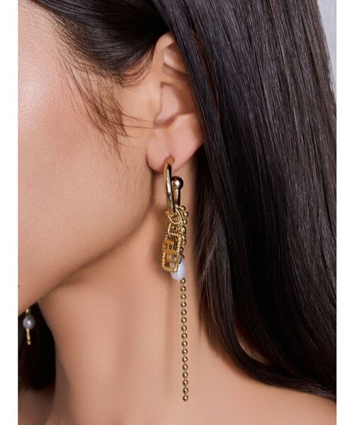 JEYSUS Imitation pearl GGフープピアス｜マークスタイラー