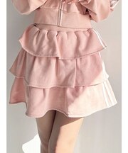 ボリュームフレアミニスカート【セットアップ着用可能】