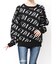 GYDA SLANT PATTERNニットトップス