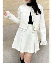 2WAYシングルツイードジャケット