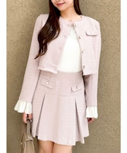 2WAYシングルツイードジャケット