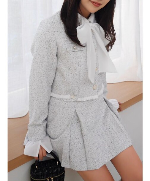 2WAYシングルツイードジャケット