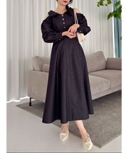 ショルダーリボンシェイプワンピース