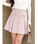 ツイードボックスプリーツミニスカート