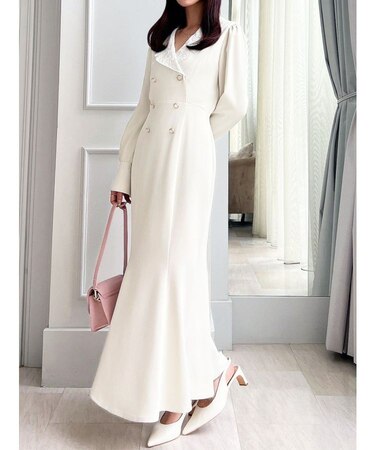 エンブロイダリーマーメイドワンピース