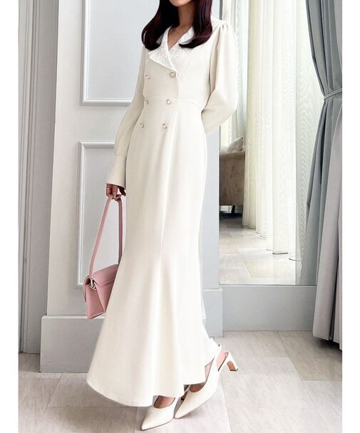 エンブロイダリーマーメイドワンピース