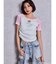 GYDA×ハローキティ レオパードラグランTシャツ