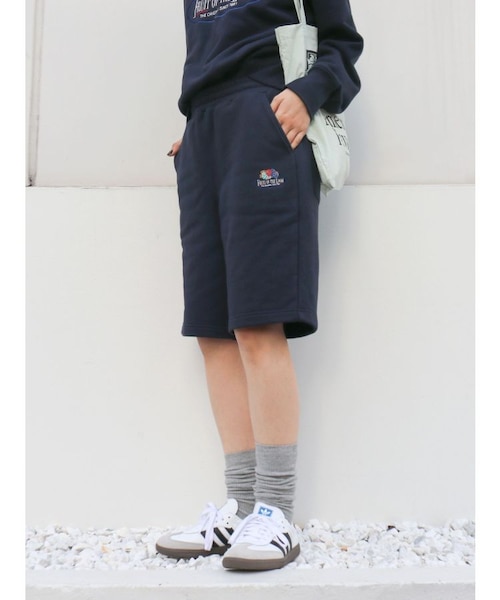 FRUIT OF THE LOOM別注 ロゴスウェットハーフパンツ｜マークスタイラー