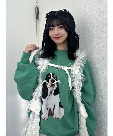 DOGプリントプルオーバー