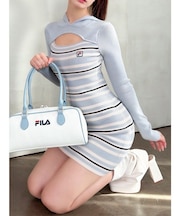 【FILA】フーディミニニットワンピース