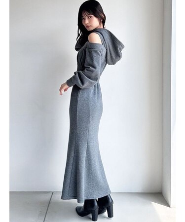 【追加生産分】レイヤードフーディワンピース