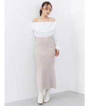 ブラウスドッキングニットワンピース