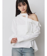 ボウタイワンショルブラウス