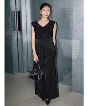 チュールフリルドッキングロンパース