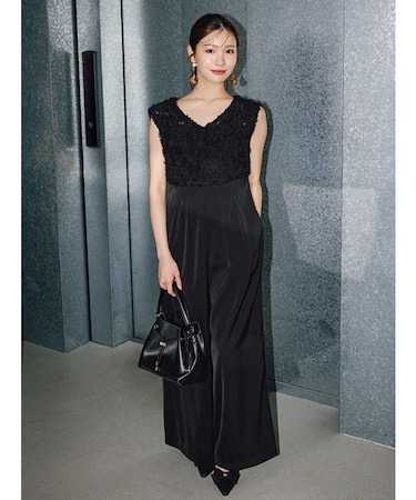 チュールフリルドッキングロンパース