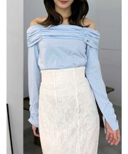 【FILA別注】裏毛オフショルトップス