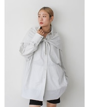 スカーフデザインルーズシャツ