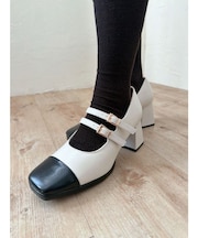 ダブルストラップメリージェーンパンプス