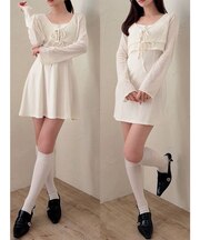 カットアンサンブルミニワンピース