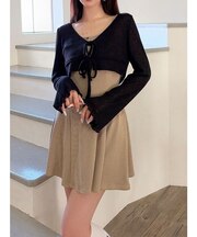 カットアンサンブルミニワンピース