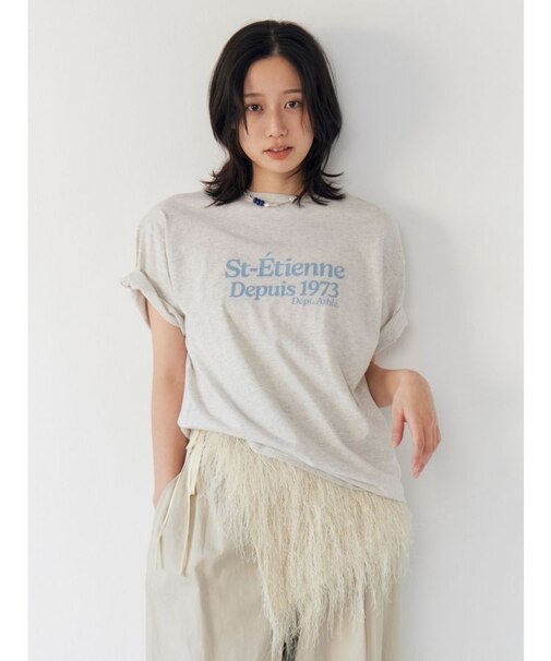 ミニスラブビッグシルエットロゴTee