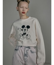 【ミッキーマウス】フロッキーデザインスウェット