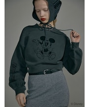 【ミッキーマウス】フロッキーデザインスウェット