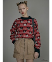 【ミッキーマウス】ジャガードニット