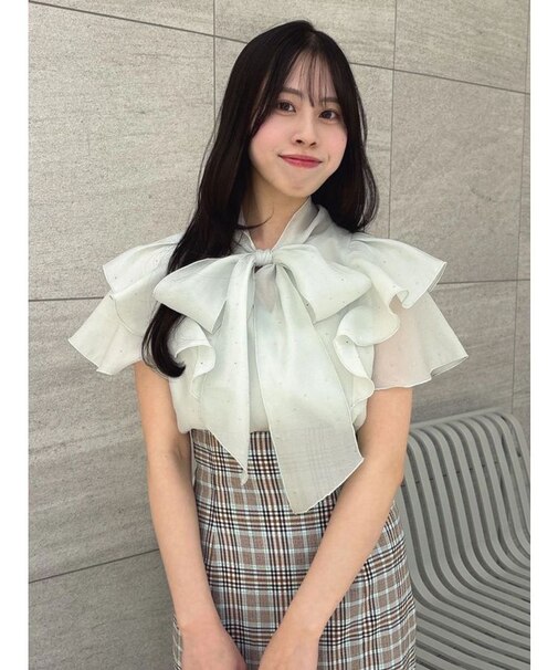 【WEB限定】ラッフルフリルリボンブラウス