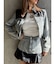 【TINY】フェイクレザードッキングデニムZIPショートジャケット