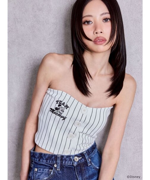 GYDA/Disney/stripeベアビスチェ