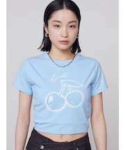 【WEB限定カラーあり】チェリープリントTシャツ