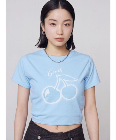 【WEB限定カラーあり】チェリープリントTシャツ