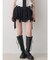 コットンレースアシメフレアミニスカート