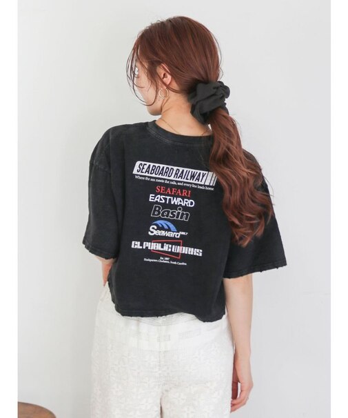 エンブロイダリーダメージロゴTee