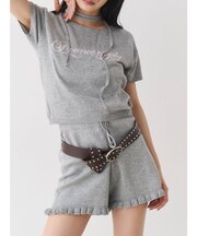 ニットショートパンツ